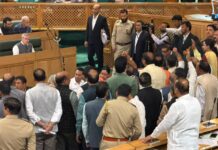 BJP Legislators Protest Inside J&K Assembly, Proceedings Disrupted