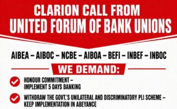 Bank strike called by Unions for Friday