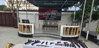 Arms, Ammunition, Hand Grenades Recovered During Joint Search Operation in Manipur’s Thoubal