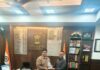 Rajeev Khajuria congratulates Vikas Kundal on assuming charge as Jammu Div Com
