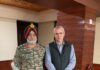 J&K CM meets outgoing NCC ADG Maj Gen Anupinder Bevli