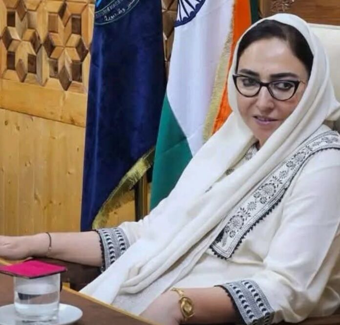 ammu and Kashmir Waqf Board Chairperson Darakhshan Andrabi