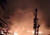 Major Fire Engulfs Jammu’s Shiv Market, Damages Over Two Dozen Shops